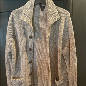 J. Crew Gray Men's Cardigan Sweater